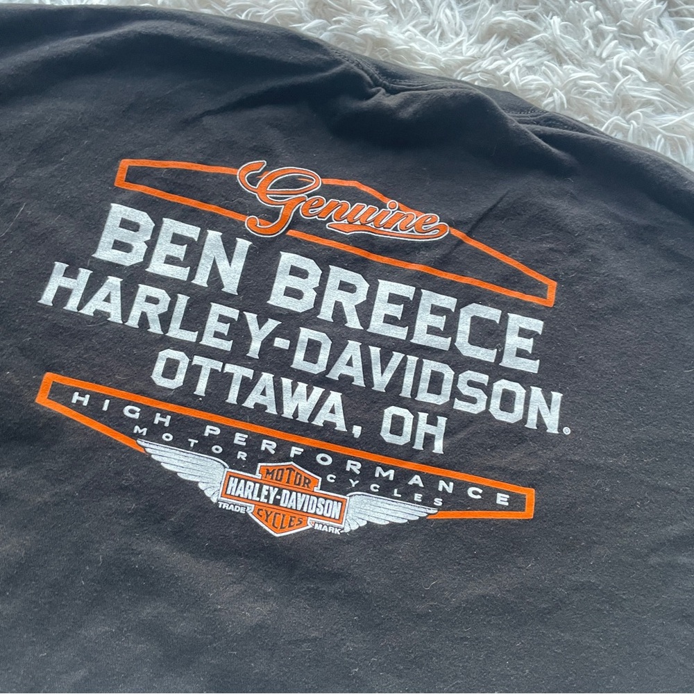 Harley-Davidson Crop Top Short Sleeve Motorcycle T-Shirt - Picture 7 of 8